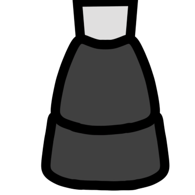 A very dark grey rubber tip of a cane or crutch, the very end of which is shown in light silver.